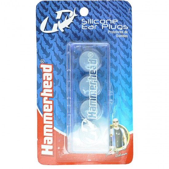 PROTETOR DE OUVIDO HAMMERHEAD SILICONE - AZUL